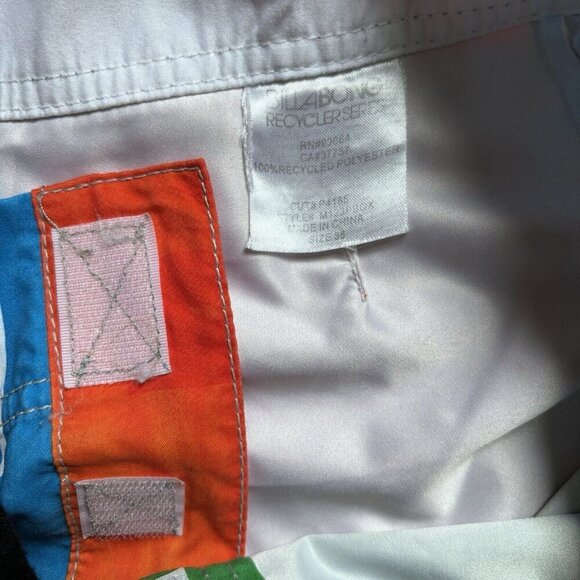 RARE Color Blocks Billabong Surf Board Shorts Sz 36 Multicolor Bright Rainbow - Picture 5 of 6